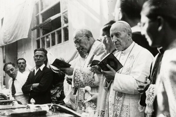 Archbishop Gonzi Blessing the Factory and Staff